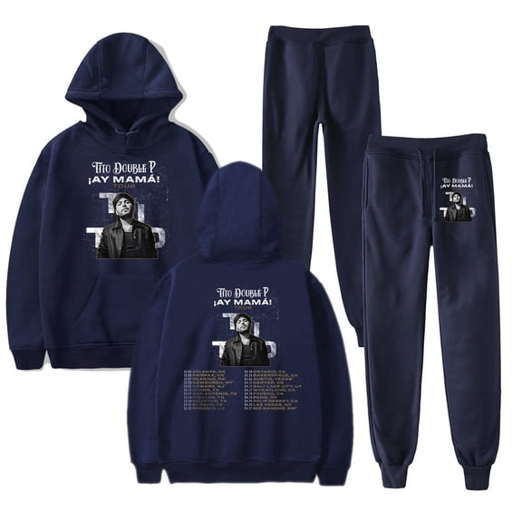 Tito Double P AY MAMA TOUR Hoodie Pants Sets Merch Men/Women Sweatshirt Pants Two Piece Set Streetwear