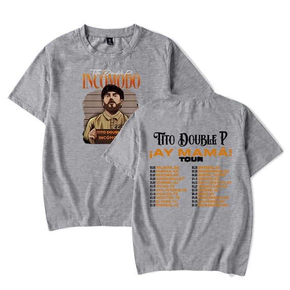 Tito Double P AY MAMA Tour 2025 T-Shirt Merch For Women/Men Unisex Summer Short Sleeve Tshirt Streetwear