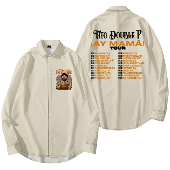 Tito Double P AY Mama Tour Merch Shirt Women Men Long Sleeve Casual Streetwear Clothes