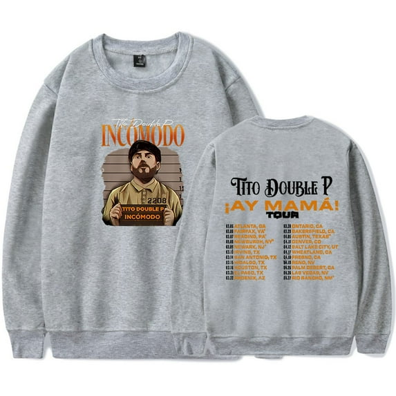 Tito Double P AY Mama Tour Merch Sweatshirt Women Men Casual Crewneck Long Sleeve Pullover Clothes