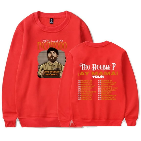 Tito Double P AY Mama Tour Merch Sweatshirt Women Men Casual Crewneck Long Sleeve Pullover Clothes