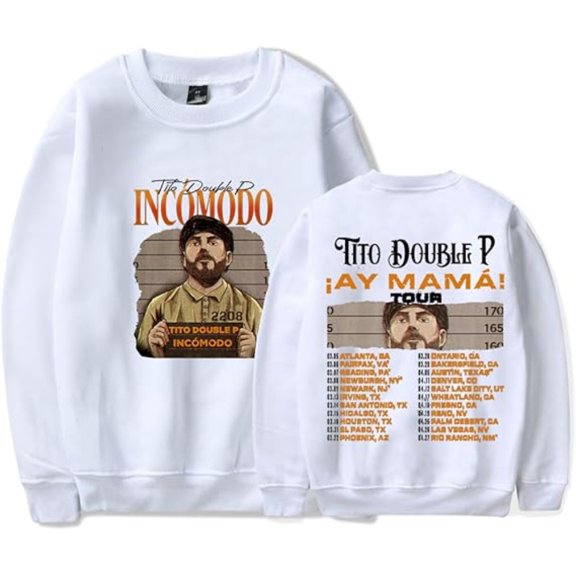 Tito Double P AY Mama Tour Merch Sweatshirt Women Men Crewneck Long Sleeve Fashion Pullover Clothes