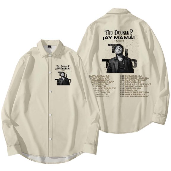 Tito Double P AY Mama Tour Shirt Women Men Long Sleeve Casual Streetwear Clothes
