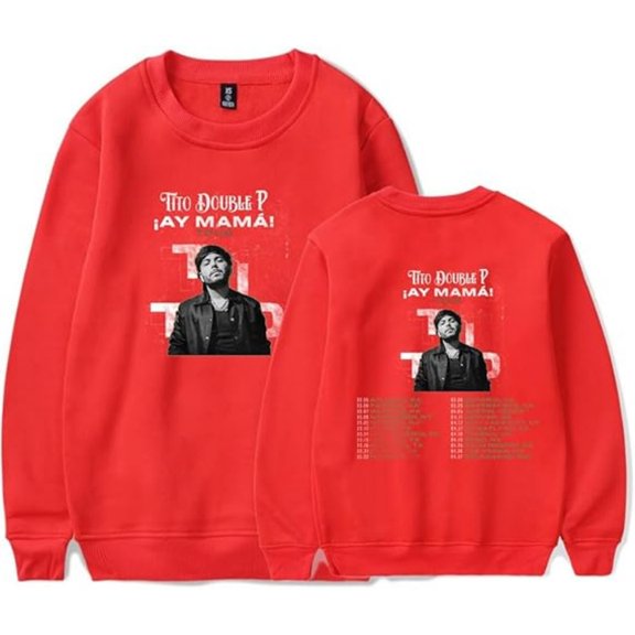 Tito Double P AY Mama Tour Sweatshirt Women Men Casual Crewneck Long Sleeve Pullover Fashion Clothes