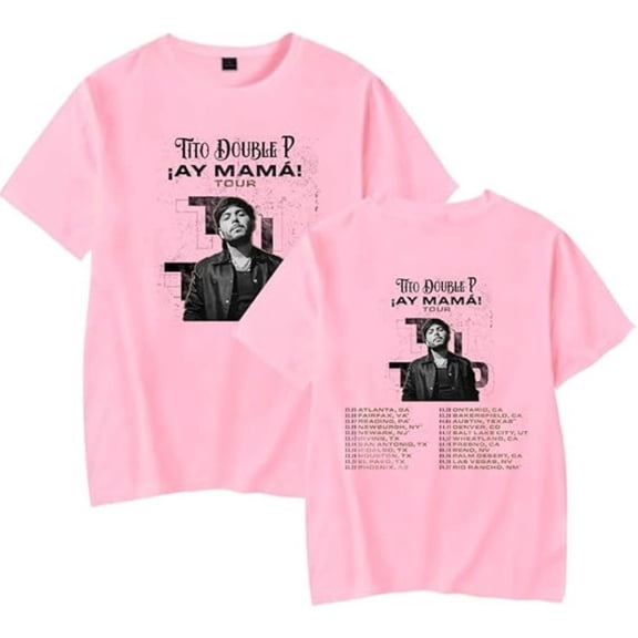 Tito Double P AY Mama Tour T-Shirt Women Men Casual Crewneck Short Sleeve Fashion Tee