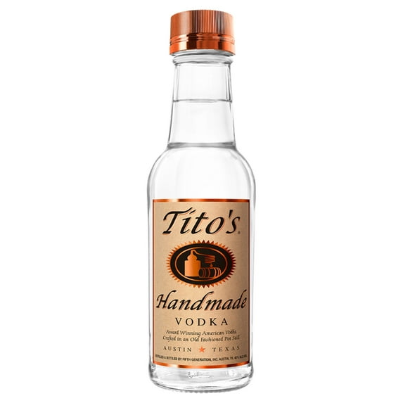 Tito's Handmade Vodka, 200 ml Bottle, 40% ABV