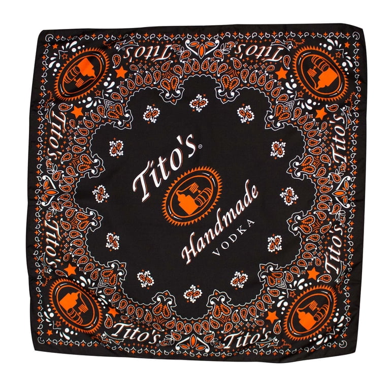 Amazon.com: Tito Lot of 5 Tito’s Vodka bandanas orange Austin Texas main image 2