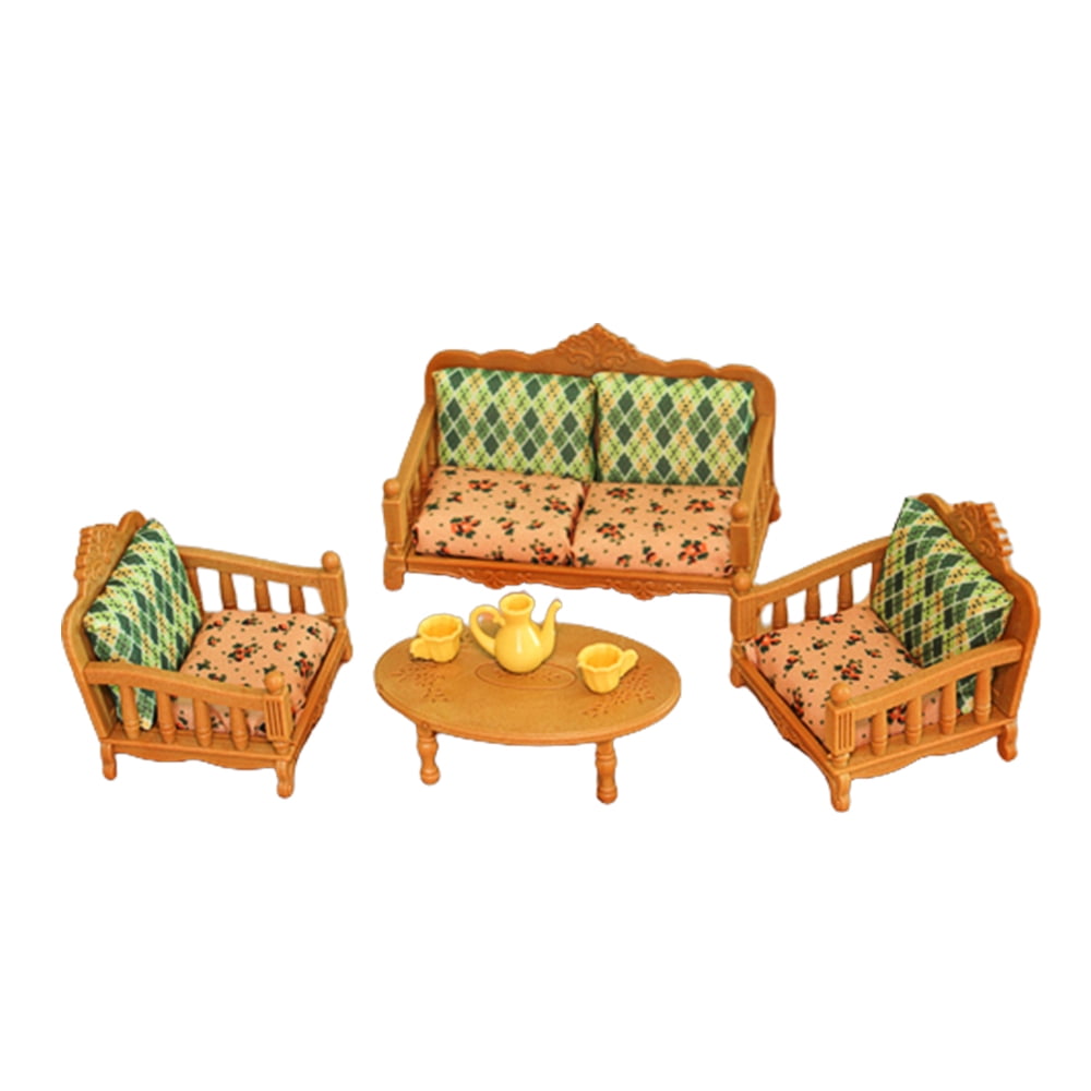 Titoumi 112 Dollhouse Living Room Sofa Set 47Piece Mini Doll House