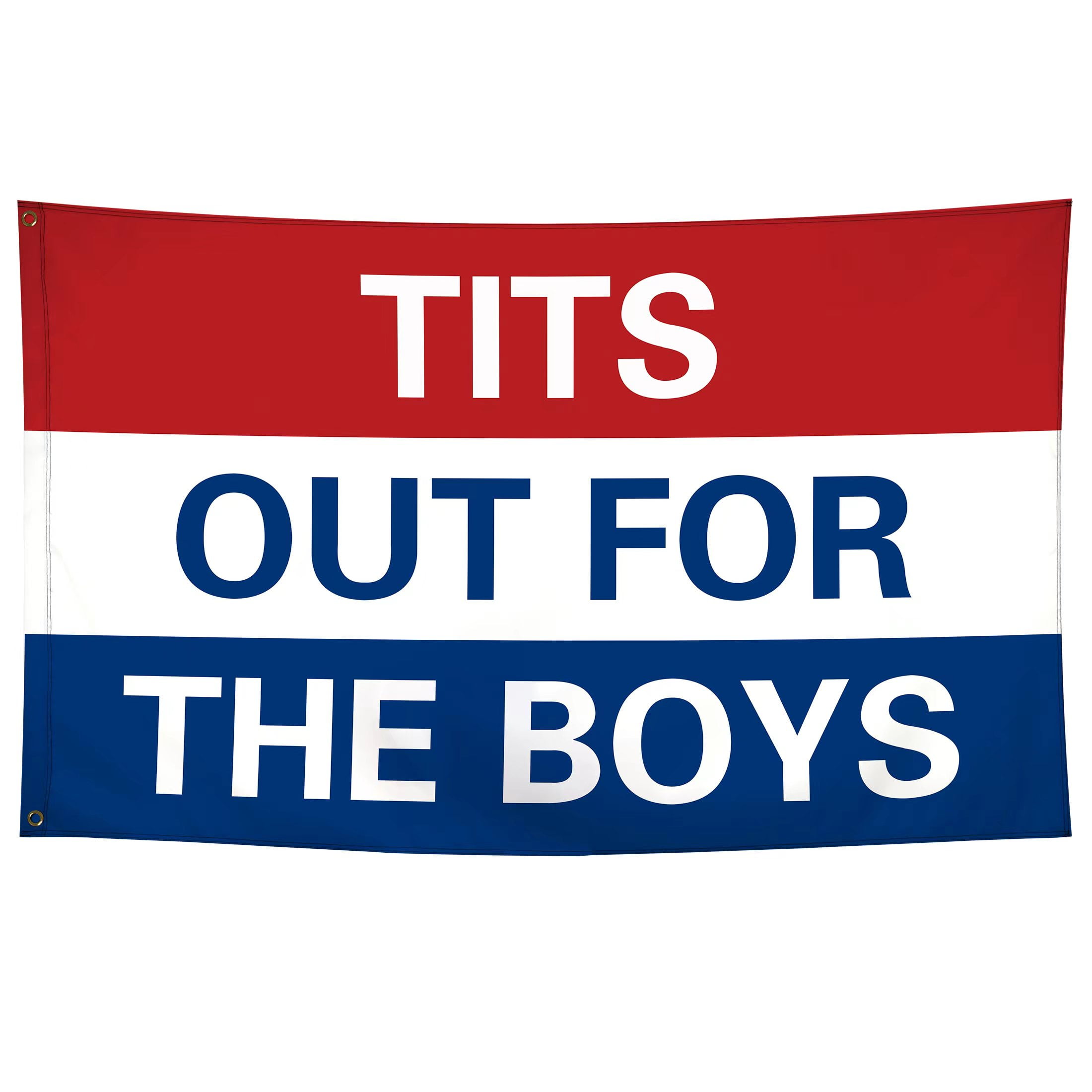 Tits Tots Out for the Boys Flag Funny Meme Flags Banner 3x5 Ft Cool