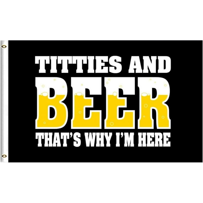 Liberty Gun Beer Tits Funny LGBT Flag 3x5 Feet Flag Banner