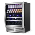 thumbnail image 1 of Tittla 24 Inch Beverage Refrigerator,Dual Zone Built in Wine Cooler Fridge ,27-Wine Bottles and 84-Cans, 1 of 12