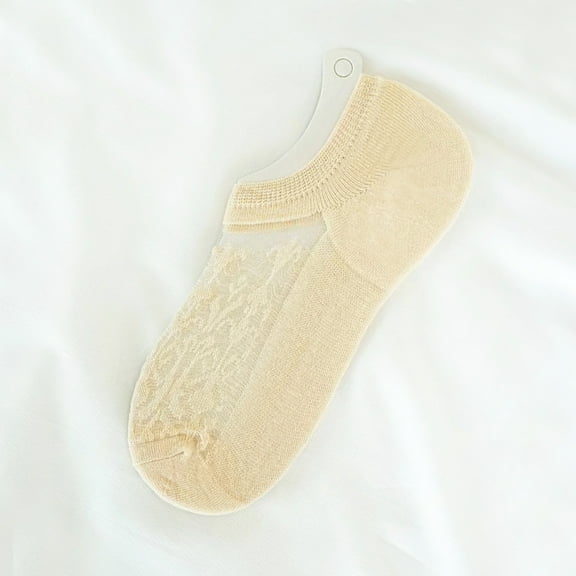 Tittly Ankle Socks No Show Socks Womens Socks Summer Breathable Shallow Mouth Socks Socks for Women Slouch Socks Beige One Size