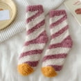 thumbnail image 1 of Tittly Ankle Socks Socks for Women Womens Fuzzy Socks Slipper Winter Comfy Cozy Socks Cabin Warm Home Socks，Christmas Candy Socks Slouch Socks Cute Socks D One Size, 1 of 3