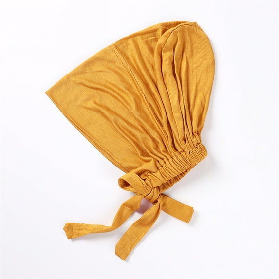 Tittly Bandanas for Women Head Scarf Cancer Wrap Head Cover Color Womens Solid Headwear Cap Hair Muslim Cap Hat Turban Heardband Fascinators Hats Head Scarf K One Size