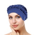 thumbnail image 1 of Tittly Bandanas for Women Head Scarf Cap Cover Headwear Wrap Pre-Tied Hat Braid Ethnic Hair Head Turban Baseball Caps Bandana Turbans for Women Blue One Size, 1 of 3