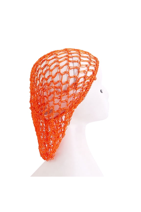 Bandanas for Women Head Scarf Hair Net Head Thick Short Long Women Hairnet For Sleeping Crochet Hairnet Hair Ornament Hair For Women Girls Fascinators Hats Head Scarf Orange One Size