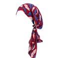 thumbnail image 1 of Tittly Bandanas for Women Head Scarf Womens Summer Printing Drape Headscarf Cap Ethnic Wind Binding Cap Hair Cap Fascinators Hats Head Scarf Hot Pink One Size, 1 of 2