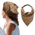 thumbnail image 1 of Tittly Bandanas for Women Head Scarf Floral Hair Head Kerchief Women Print Hair Scarf Hair Kerchief With Ties Head Scarf Bandana Turban D One Size, 1 of 4