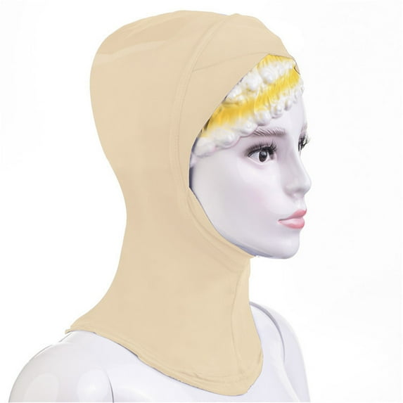 Tittly Bandanas for Women Head Scarf Muslim Cotton Headscarf Inner Hijab Cap Underscarf Hijab Scarf Bandana Turbans for Women C One Size