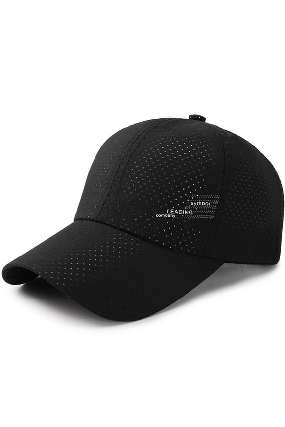 Baseball Cap Hats for Women Sun Hat Cap Caps Summer Mesh Unisex Outdoor Caps Baseball Cap Hats for Men Black One Size