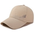 thumbnail image 1 of Tittly Baseball Cap Hats for Women Sun Hat Cap Caps Summer Mesh Unisex Outdoor Caps Baseball Cap Hats for Men Khaki One Size, 1 of 2