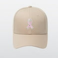 thumbnail image 1 of Tittly Baseball Cap Trucker Hat Breast Cancer Hats For Women Embroidered Adjustable Breast Cancer Awareness Hat Breast Cancer Gifts For Woman Womens Baseball Caps Womens Baseball Caps Khaki One Size, 1 of 4
