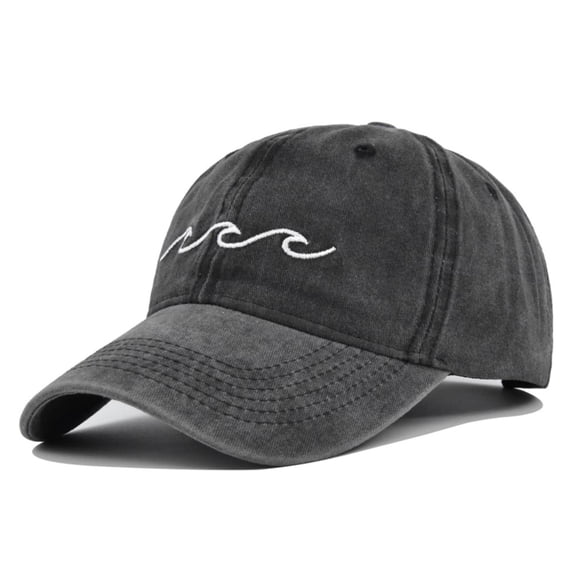 Tittly Baseball Cap Trucker Hat Mens And Womens Denim Retro Washed And Old Destroyed Cap Solid Color Baseball Cap Womens Baseball Caps Womens Baseball Caps Black One Size