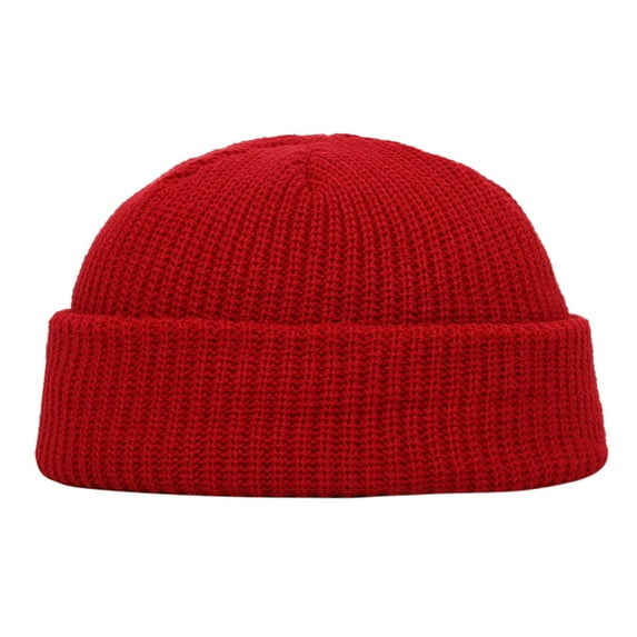 Tittly Beanie Grip Socks Keep Hat Wool Winter Warm Hemming Fashion Casual Unisex Hat Ski Knitted Hat Caps Running Hat Hats for Men Wine One Size