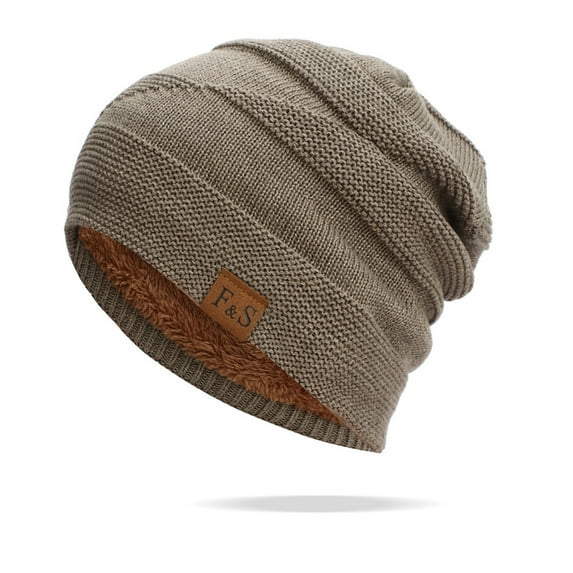 Tittly Beanie Grip Socks Men Womens Autumn And Winter Fashion Warm Pullover Hat Stacking Cap Ear Cap Frost Proof Cap Running Hat Hats for Men Khaki One Size