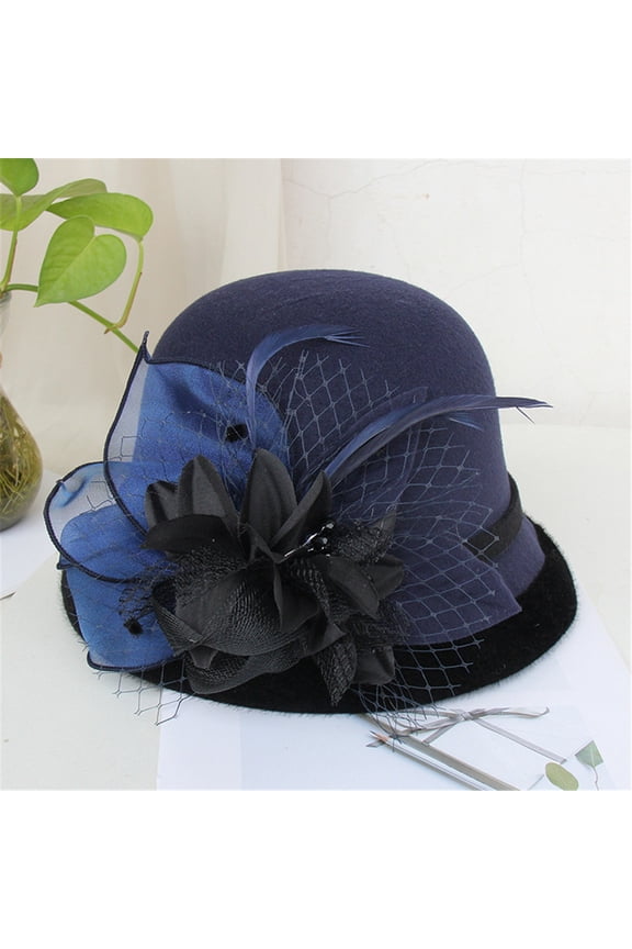 Bucket Hats Winter Hats Women Fashion BeretPainter Hat Cap Vintage Warm Top Hat Running Hat Hats for Women Navy One Size