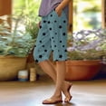 thumbnail image 1 of Tittly Cotton Shorts Lounge Shorts Women Women's Fashion Printed Pocket Casual Shorts Flowy Shorts for Women Shorts for Women Light Blue L, 1 of 5
