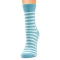 thumbnail image 1 of Tittly Cotton Socks Crew Socks for Women Ladies Classic Coral Socks Ladies Socks Mid Tube Sleeping Socks Warm Socks Crew Socks Socks for Women Blue One Size, 1 of 3