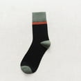 thumbnail image 1 of Tittly Cotton Socks Mens Socks Men's Autumn And Winter Versatile Patchwork Retro Sweat Absorbing Breathable Cotton Socks Business Socks Socks for Women Slouch Socks Black A, 1 of 3