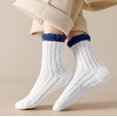 thumbnail image 1 of Tittly Crew Socks for Women Crew Socks Warm Christmas Fashion Windproof Printing Mid Tube Socks Long Tube Cotton Socks for Women Slouch Socks Blue One Size, 1 of 8