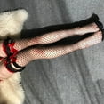 thumbnail image 1 of Tittly Fishnet Stockings Socks for Women Socks Socks Stockings Cute Bowknot Women's Mesh Socks Slouch Socks Cute Socks Red One Size, 1 of 6