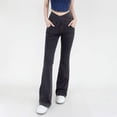 thumbnail image 1 of Tittly Flare Pants Leggings for Women High Waisted Slimming Denim Fitness Flared Pants For Women's Elastic Tight Fitting Sports Yoga Casual Pants Sweatpants Women Lounge Pants Women Dark Gray XL, 1 of 4