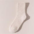 thumbnail image 1 of Tittly Fuzzy Socks Fluffy Socks Women Fuzzy Cozy Slipper Socks Warm Soft Winter Plush Sleeping Socks Socks for Women Slouch Socks Beige One Size, 1 of 5