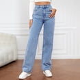 thumbnail image 1 of Tittly Jeans for Women High Waisted Jeans Sweatpants That Look Like Jeans 2025 Jeans Seraphae Sweatpant Jeans Denim Sweatpant Jeans For Women Baggy Pants Womens Linen Pants Light Blue 3XL, 1 of 5