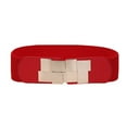 thumbnail image 1 of Tittly Leather Belt Belts for Women Belt Belt Belt Wide Waist Ladies Elastic Dress Body Accessories Women Fashion Belt Wide Belts Western Belts Red One Size, 1 of 6