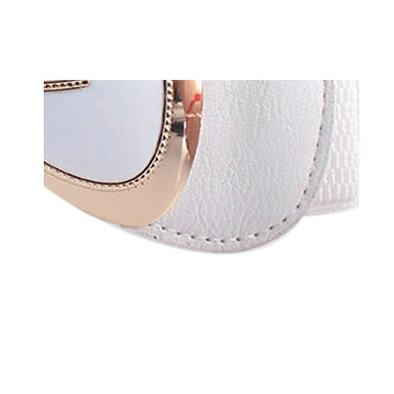 Tittly Leather Belt Belts for Women Bowknot Waistband Waist Belt Fashion Women Wide Stretch Elastic Buckle Belt Running Belt Western Belts White One Size