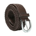 thumbnail image 1 of Tittly Leather Belt Belts for Women Ladies Fashion Wax Rope Ladies Belt Retro Decorative Jeans Belt Dress Pin Buckle Belt Women Cowgirl Belt Western Belts Coffee One Size, 1 of 3