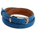 thumbnail image 1 of Tittly Leather Belt Belts for Women Womens Middle Wide Imitation Leather Waist Belt Lady Ring Buckle Solid Waistband Running Belt Western Belts blue One Size, 1 of 1