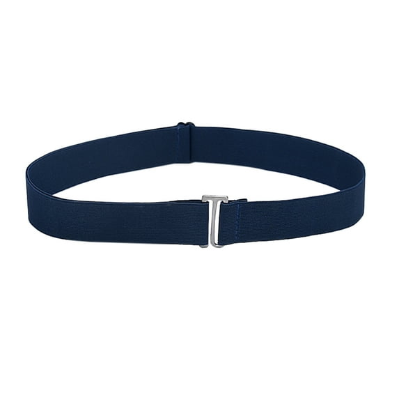 Tittly Leather Belt Belts for Women Women Belt Elastic Stretch Waist Belt With Flat Buckle Running Belt Western Belts Dark Blue One Size