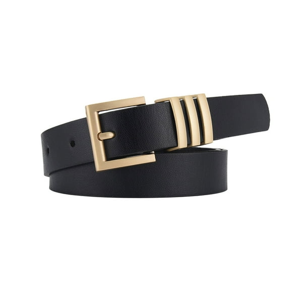 Tittly Leather Belt Belts for Women Women's thin waist belt senior sense fashion all jeans dress belt Cowgirl Belt Western Belts Black One Size