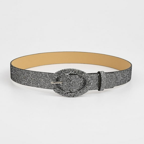 Tittly Leather Belt Belts for Women Women with pants shirt sunword buckle PU belt Running Belt Western Belts Grey One Size