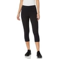 thumbnail image 1 of Tittly Leggings for Women Tights for Women Cropped Sweating Trainer Summer Elastic Leggings Fitness Waist Shorts Yoga clothing Capri Pants for Women Womens Capri Pants Black L, 1 of 1