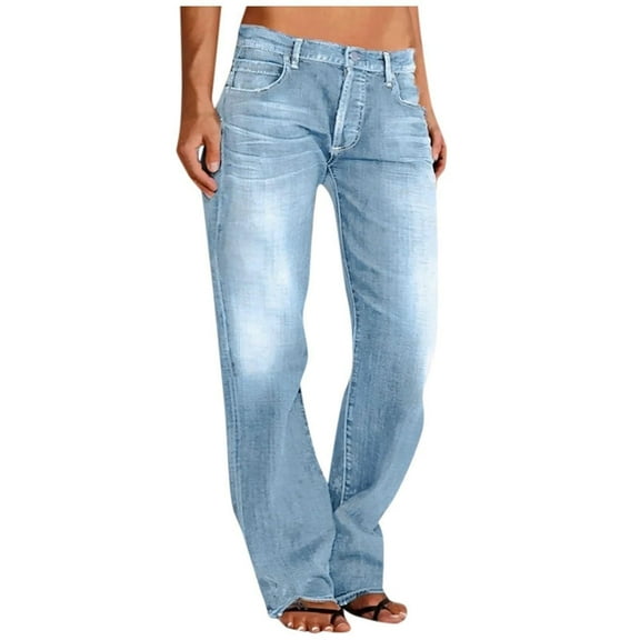 Tittly Lounge Pants Women Jeans for Women Women Wide Leg Jeans High Waist Baggy Jeans Loose Boyfriend Denim Pants High Waisted Jeans Barrel Jeans Light Blue XL
