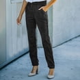 thumbnail image 1 of Tittly Lounge Pants Women Sweatpants Women Autumn And Winter Women's Corduroy Baggy Worn Elastic Waist Casual Trousers Baggy Pants Linen Pants Black XXL, 1 of 5