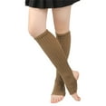 thumbnail image 1 of Tittly Pilates Socks Socks for Women Women's Winter Solid Color Knitted Socks Yoga Dance Foot Sleeves Wool Leg Protectors Stepping Feet Stacking Socks Slouch Socks Cute Socks Khaki One Size, 1 of 5