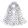 thumbnail image 1 of Tittly Shawl Wraps for Women Scarf for Women Women's Colorful Printed Scarf Simple Cotton And Linen Warm Shawl Muslim Headscarf Scarf Bandanas for Women Head Scarf White One Size, 1 of 2